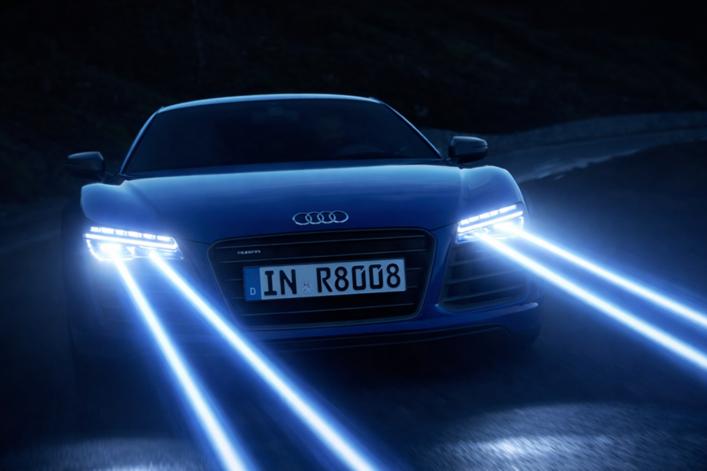 audi laser headlight
